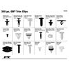 Bild von Interieurclip-Sortiment GM 350 teilig